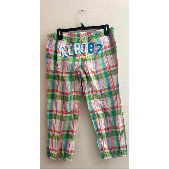 5/$15 MUST BUNDLE Aeropostale Multicolor Plaid Pajama Pants - Picture 1 of 5